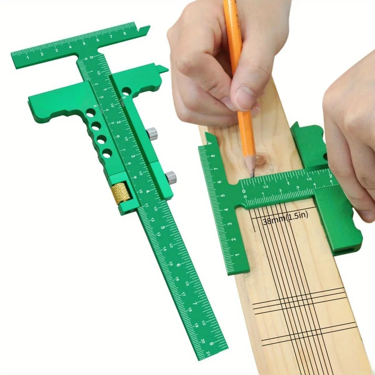 Marking Gauge Tool - Woodworking T-Square Scribing Measuring Tools Framing