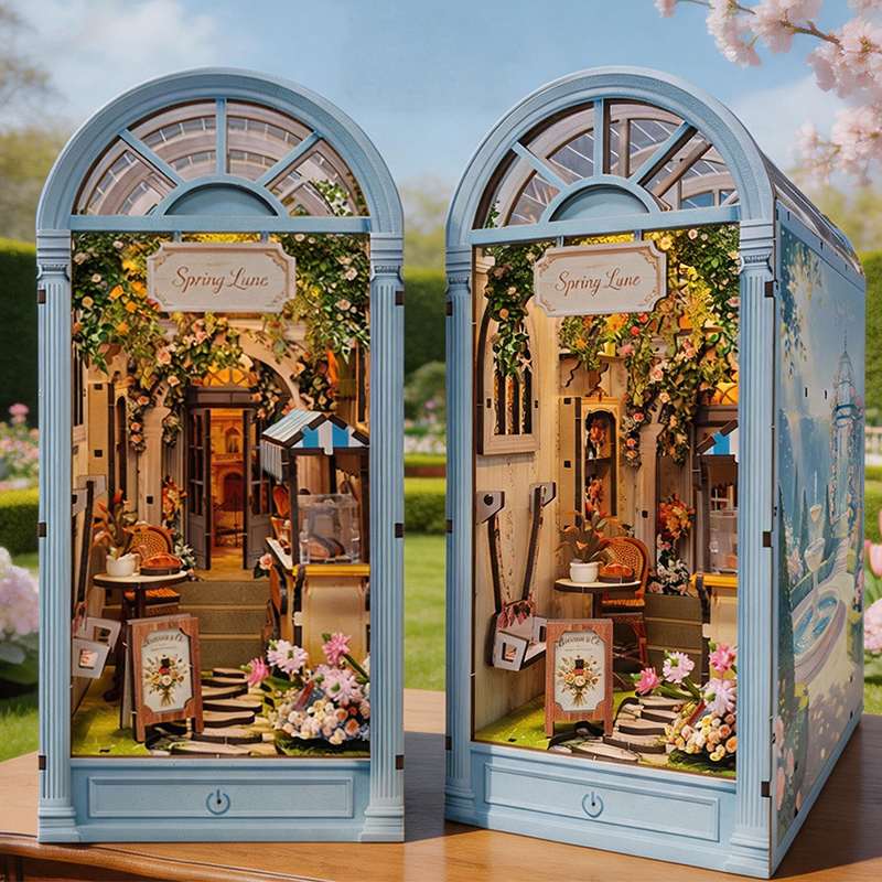Woodworking Kits For Kids - DIY Wooden Spring Flower Cottage Book
