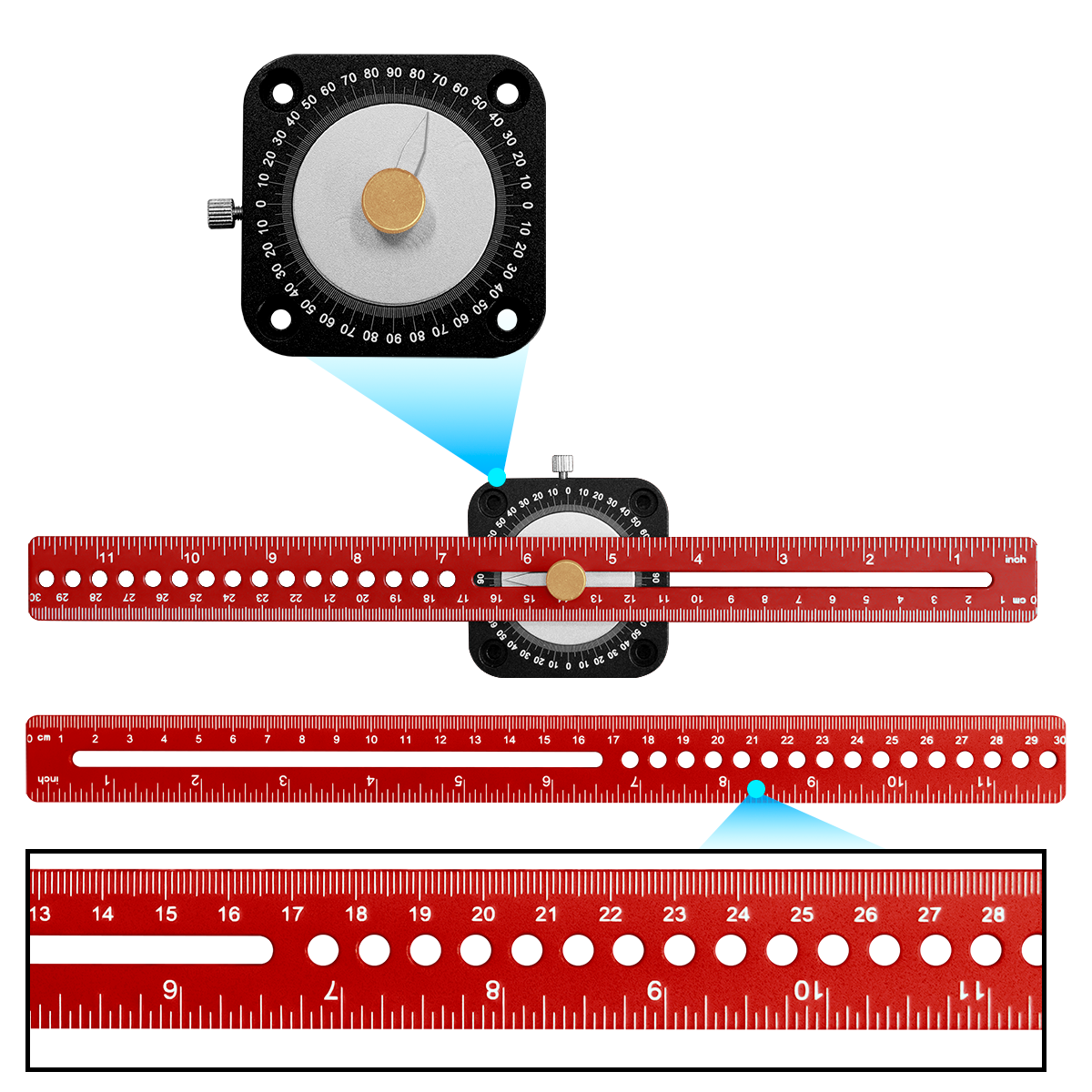 New Woodworking Scriber 360° P - Marking Gauge Tool avaliação e preço