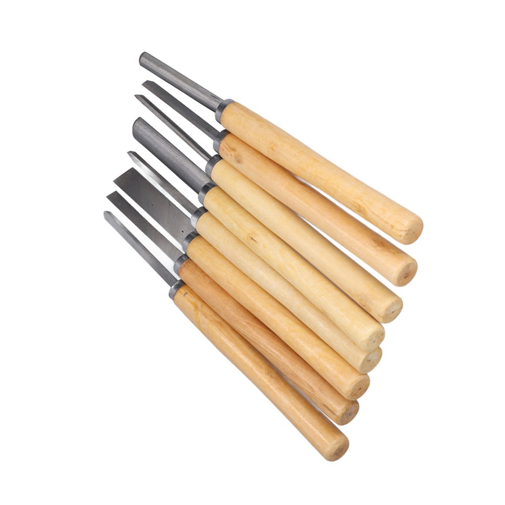 8PCS HSS Steel Wood Turning Ch - Skew Chisel Wood avaliação e preço