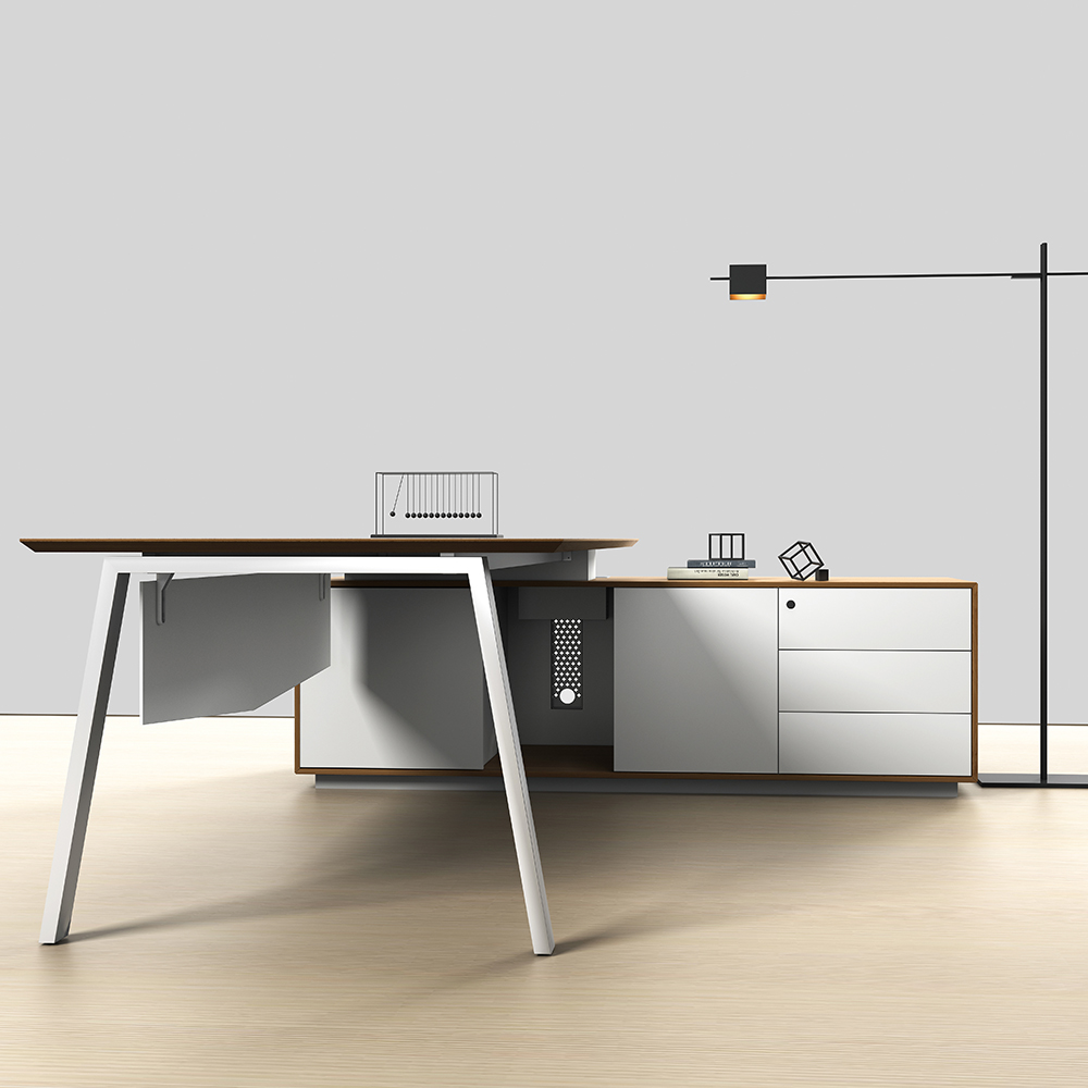 Hot Sale Modern l Shaped Execu - Woodworking Desk Chair avaliação e preço