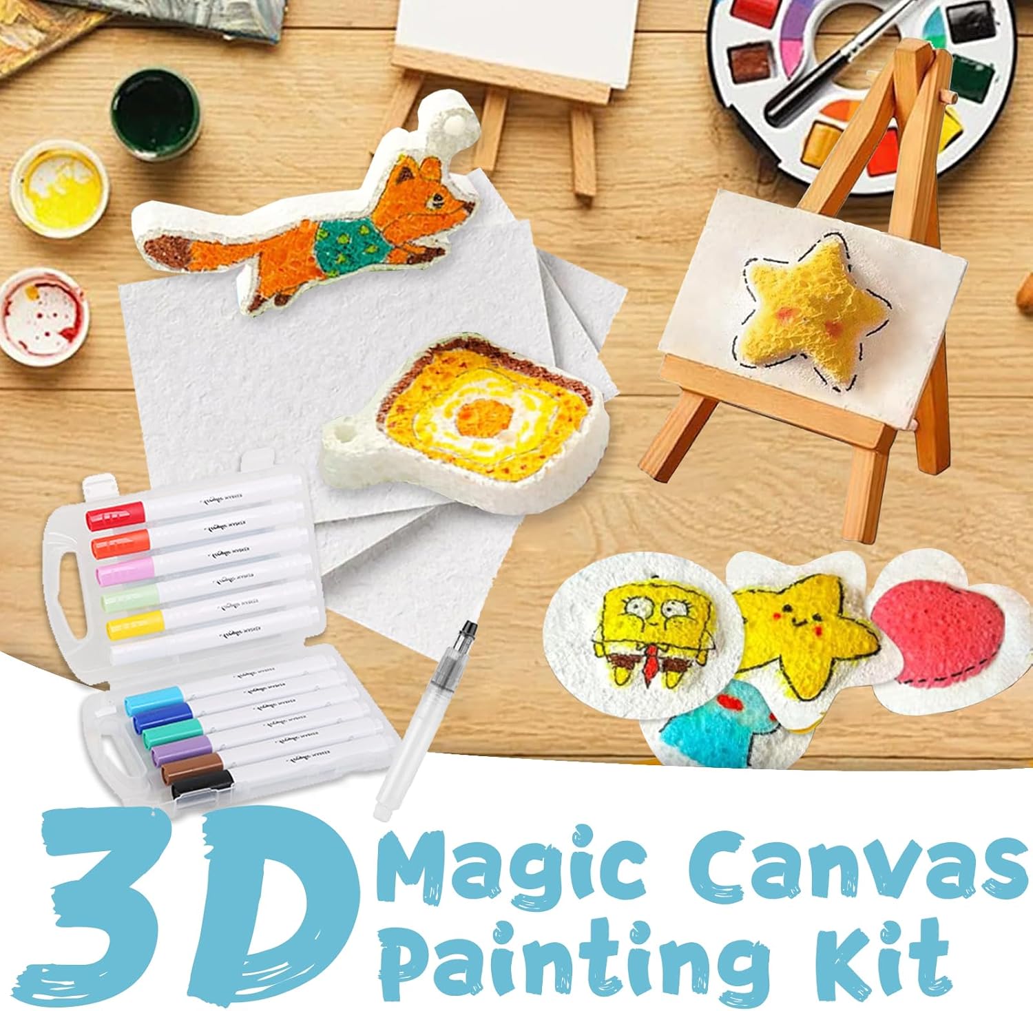 3D Puffy Foam Texture Painting - Woodworking Kids Toys avaliação e preço