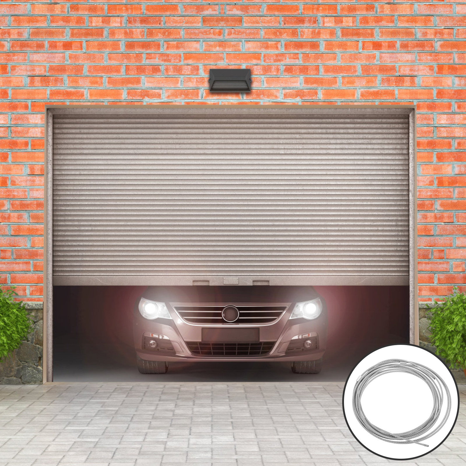 Garage Door Cable Steel Wire H - Woodworking Garage avaliação e preço
