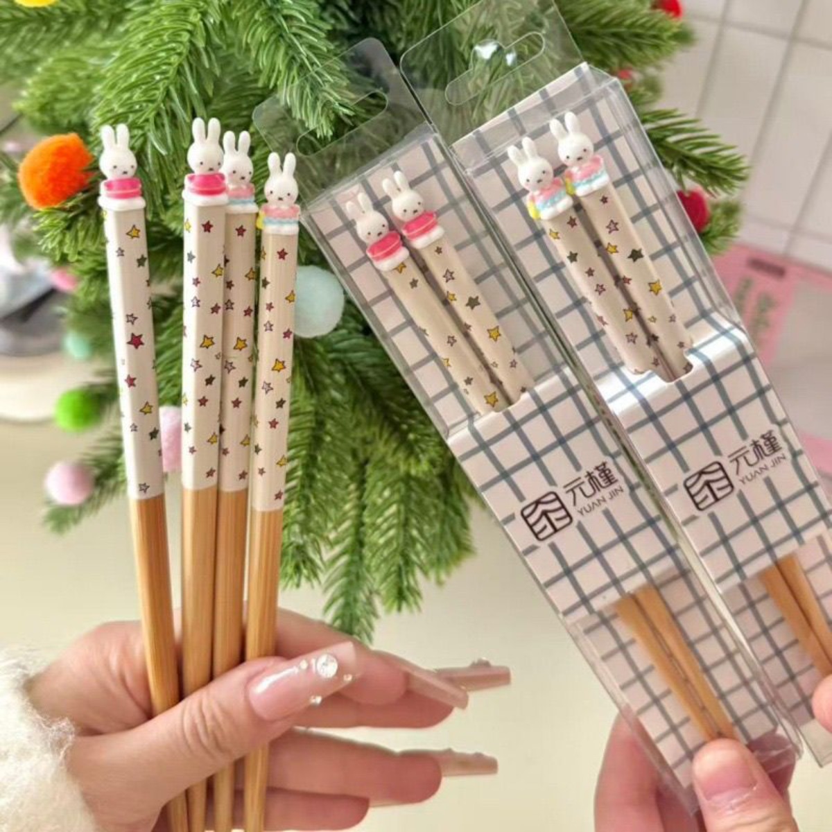 Kawaii Miffy Rabbit Chopsticks - Woodworking Ideas avaliação e preço