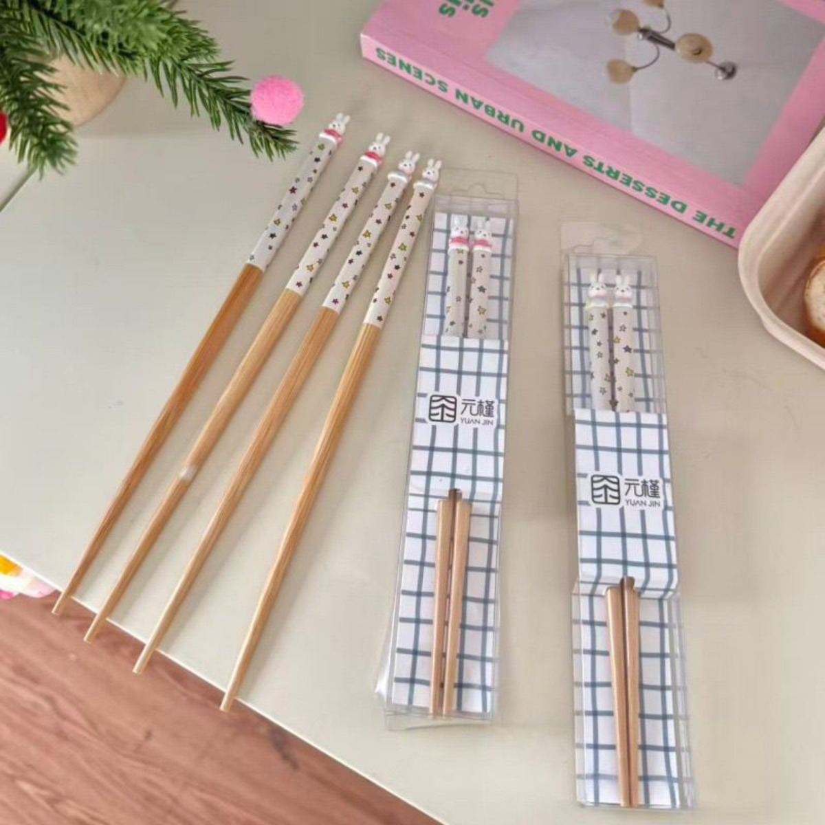 Kawaii Miffy Rabbit Chopsticks - Woodworking Ideas avaliação e preço
