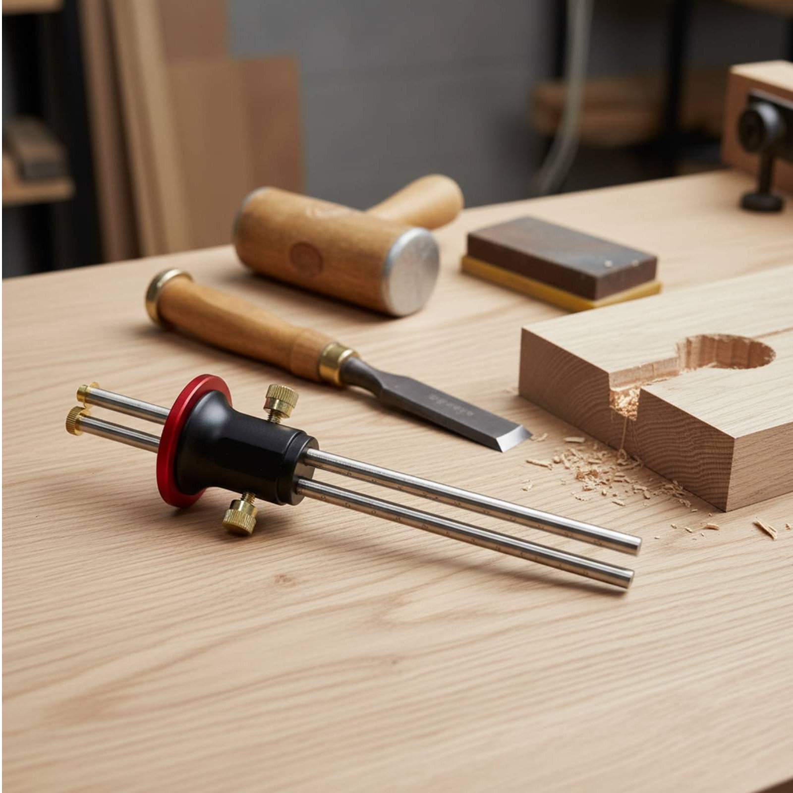 Twin Head Marking Gauge Clear  - Marking Gauge Tool avaliação e preço