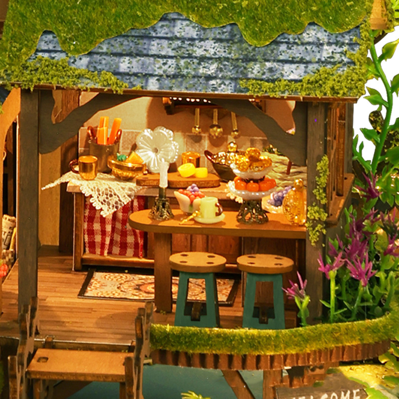 DIY Forest Castle Wooden Dollh - Woodworking Kits For Kids avaliação e preço