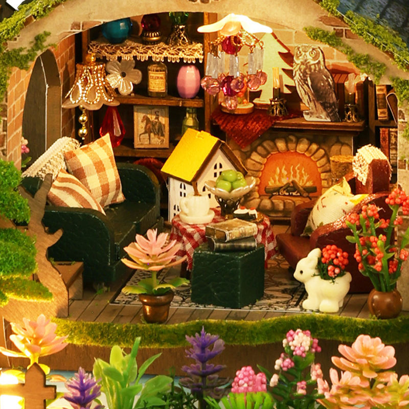 DIY Forest Castle Wooden Dollh - Woodworking Kits For Kids avaliação e preço