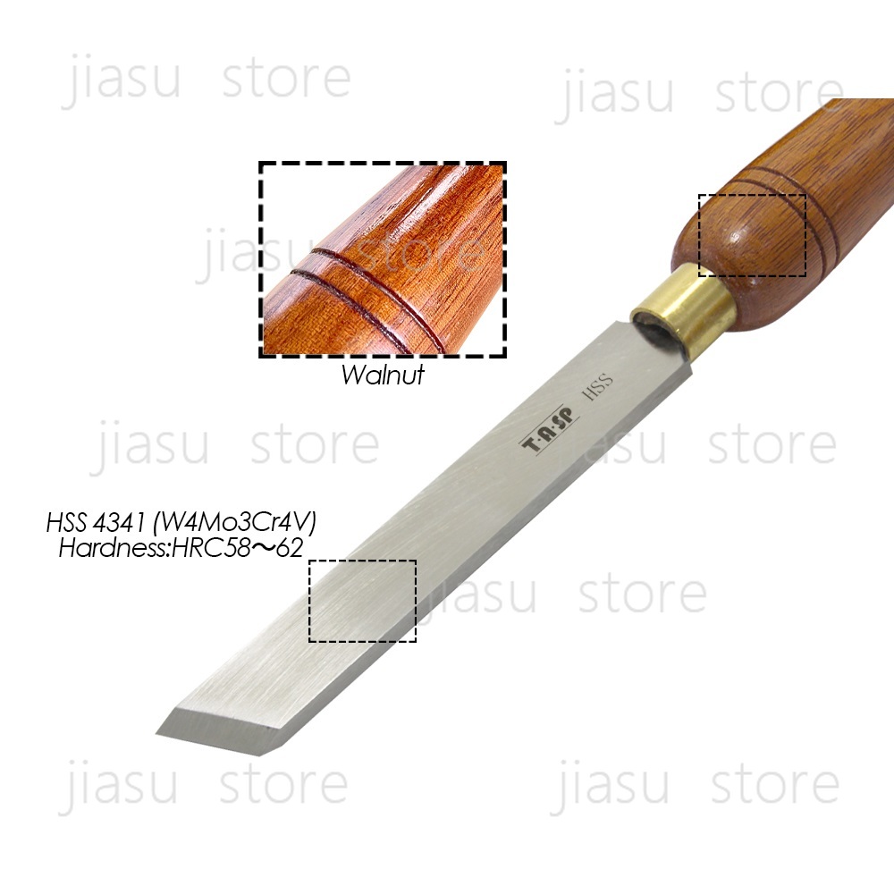 TASP HSS Wood Lathe Skew Chise - Skew Chisel Wood avaliação e preço