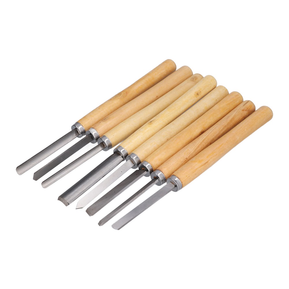 8PCS HSS Steel Wood Turning Ch - Skew Chisel Wood avaliação e preço