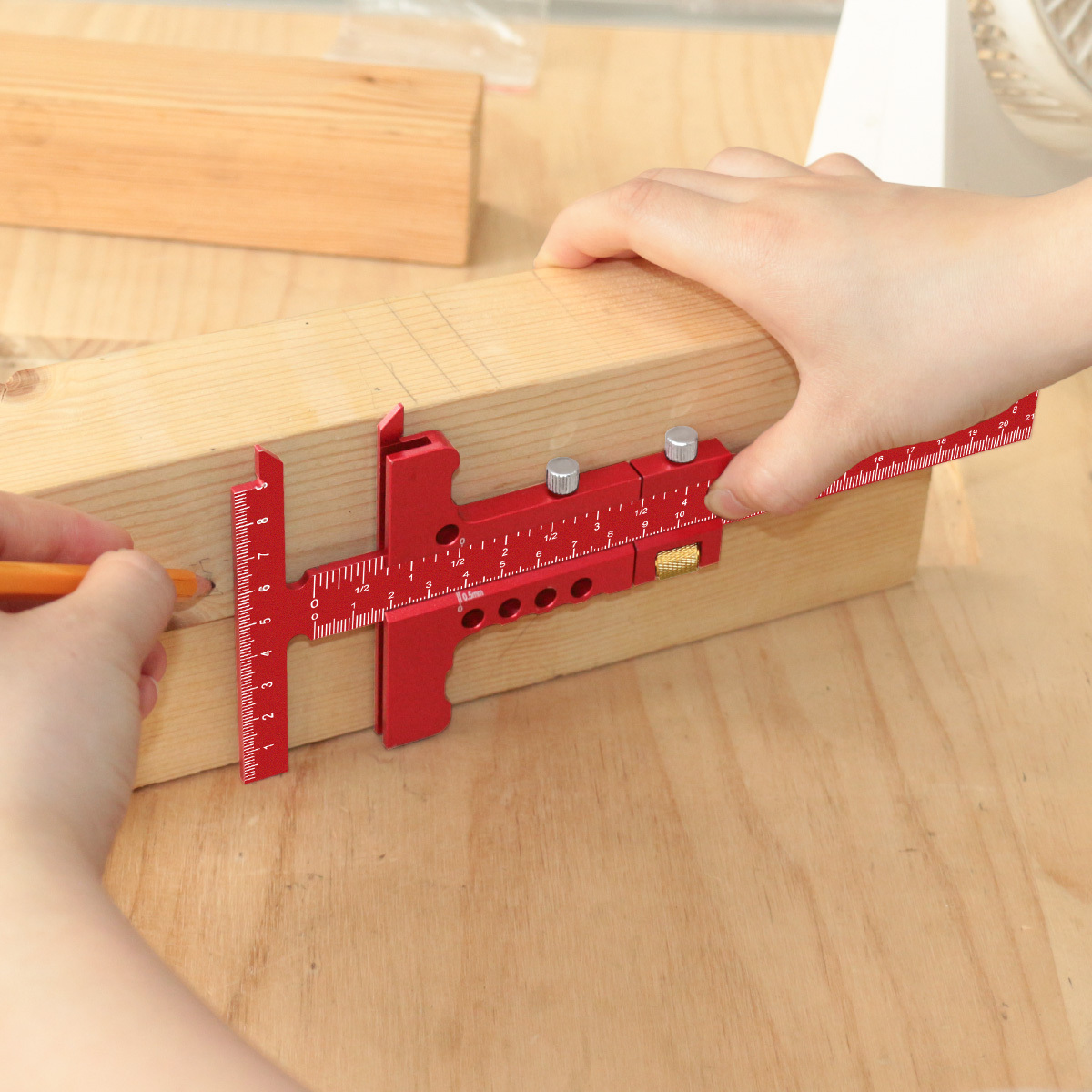 Woodworking T-Square Scribing  - Marking Gauge Tool avaliação e preço