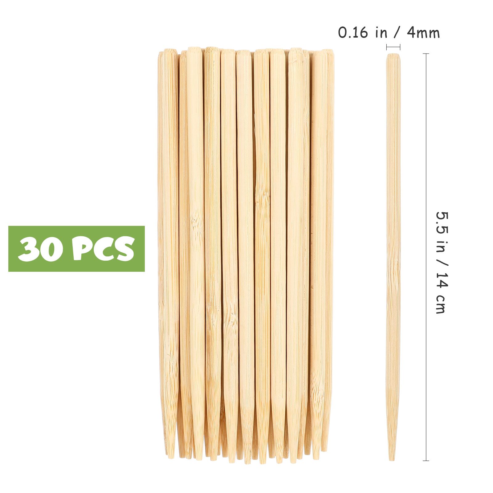 30pcs Scratch Bamboo Pens Wax  - Woodworking Kids Toys avaliação e preço
