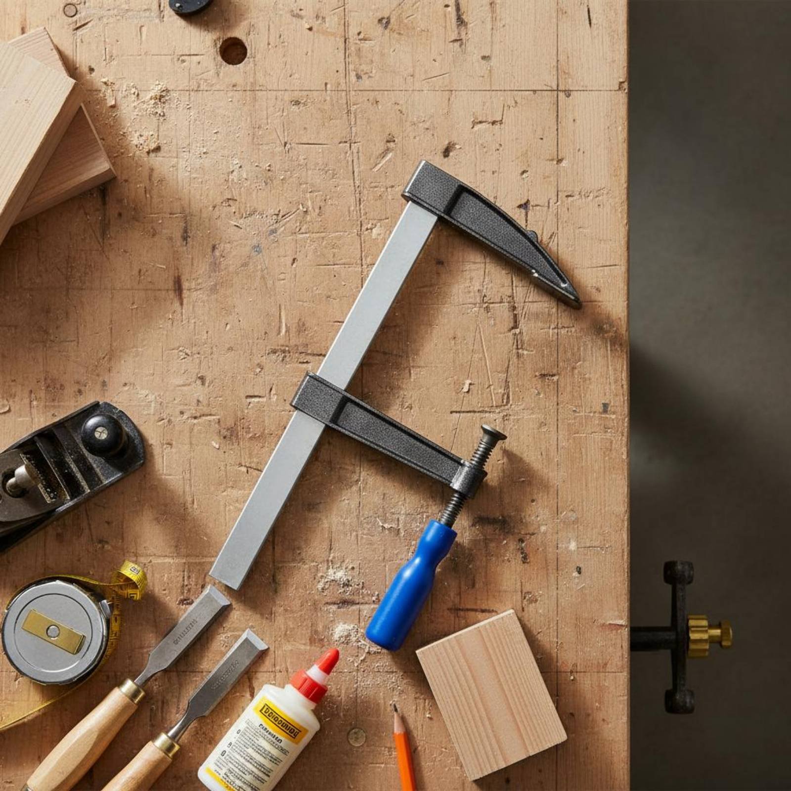 F-Clamp Effortless Adjustment  - Woodworking Garage avaliação e preço