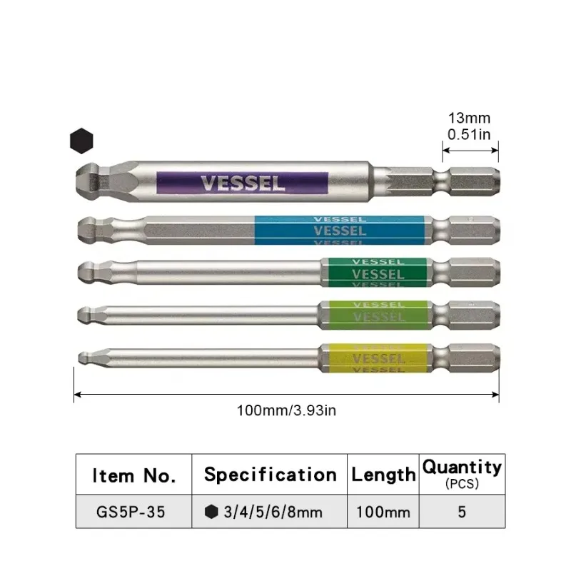 VESSEL JIS GSBP Series Bit Set - Woodworking In Japan avaliação e preço