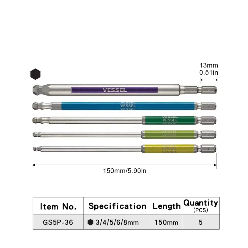 VESSEL JIS GSBP Series Bit Set - Woodworking In Japan avaliação e preço