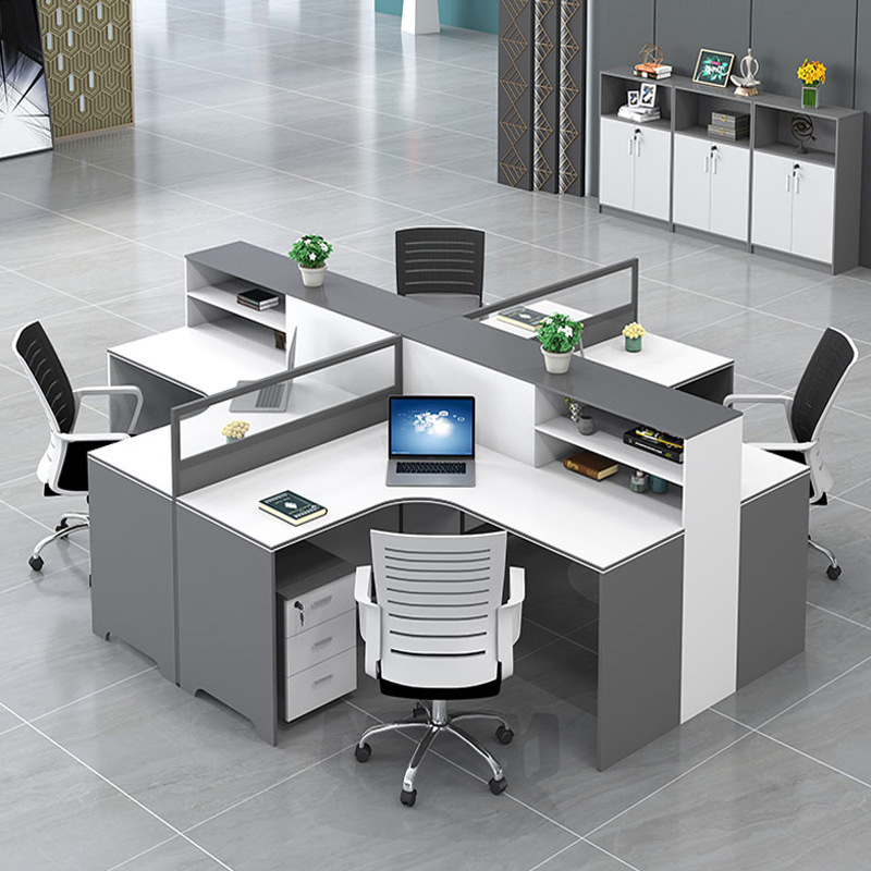 Modern Simple 4/6 Staff Desk T - Woodworking Desk Chair avaliação e preço