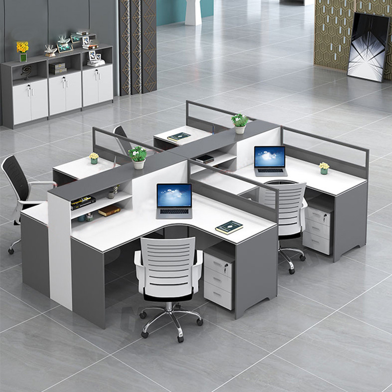 Modern Simple 4/6 Staff Desk T - Woodworking Desk Chair avaliação e preço