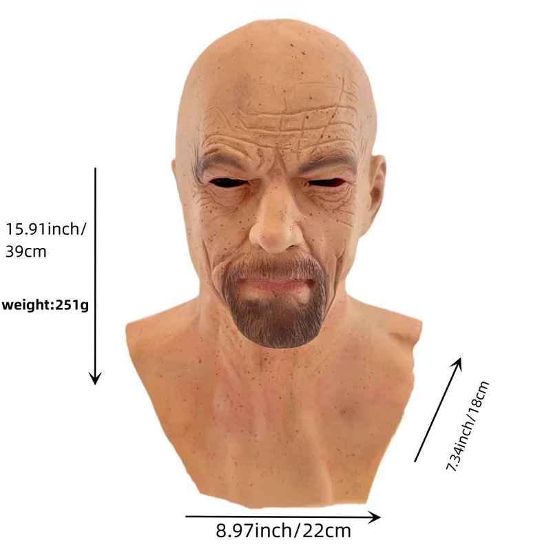 Halloween Realistic Old Man La - Woodworking Mask avaliação e preço
