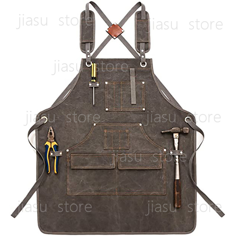 Thick Canvas Tool Apron Custom - Woodworking Logo Design avaliação e preço