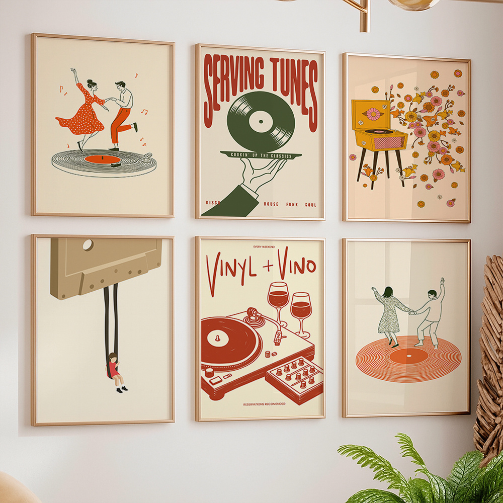 1pc Vintage Music Canvas Poste - Turning Gouge Set avaliação e preço