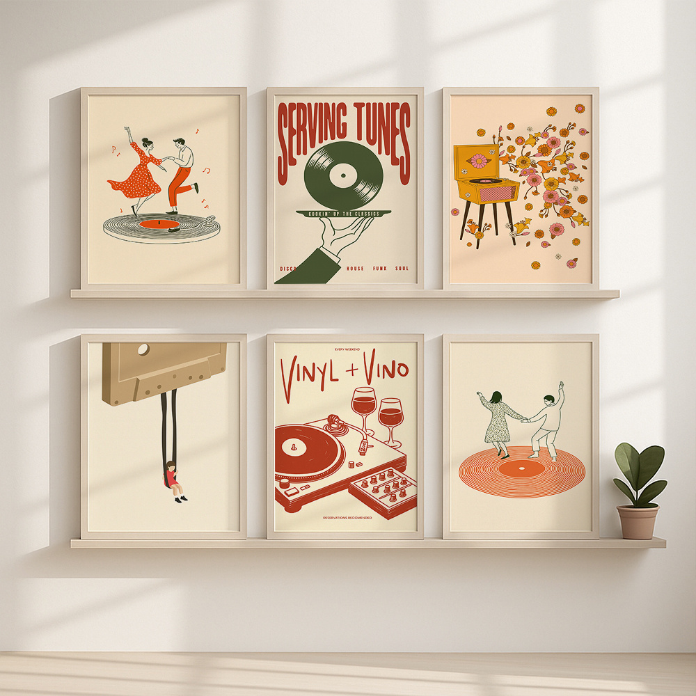 1pc Vintage Music Canvas Poste - Turning Gouge Set avaliação e preço