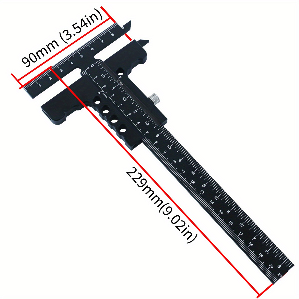 Aluminum Alloy T-Shaped Woodwo - Marking Gauge Tool avaliação e preço