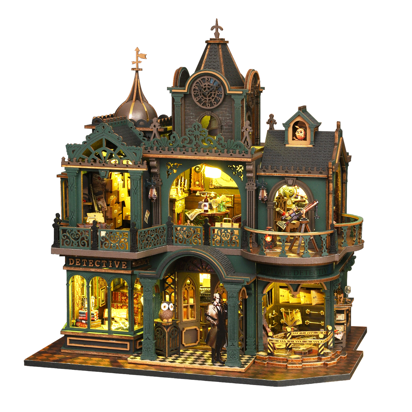 DIY Wooden Green Detective Age - Woodworking Kits For Kids avaliação e preço
