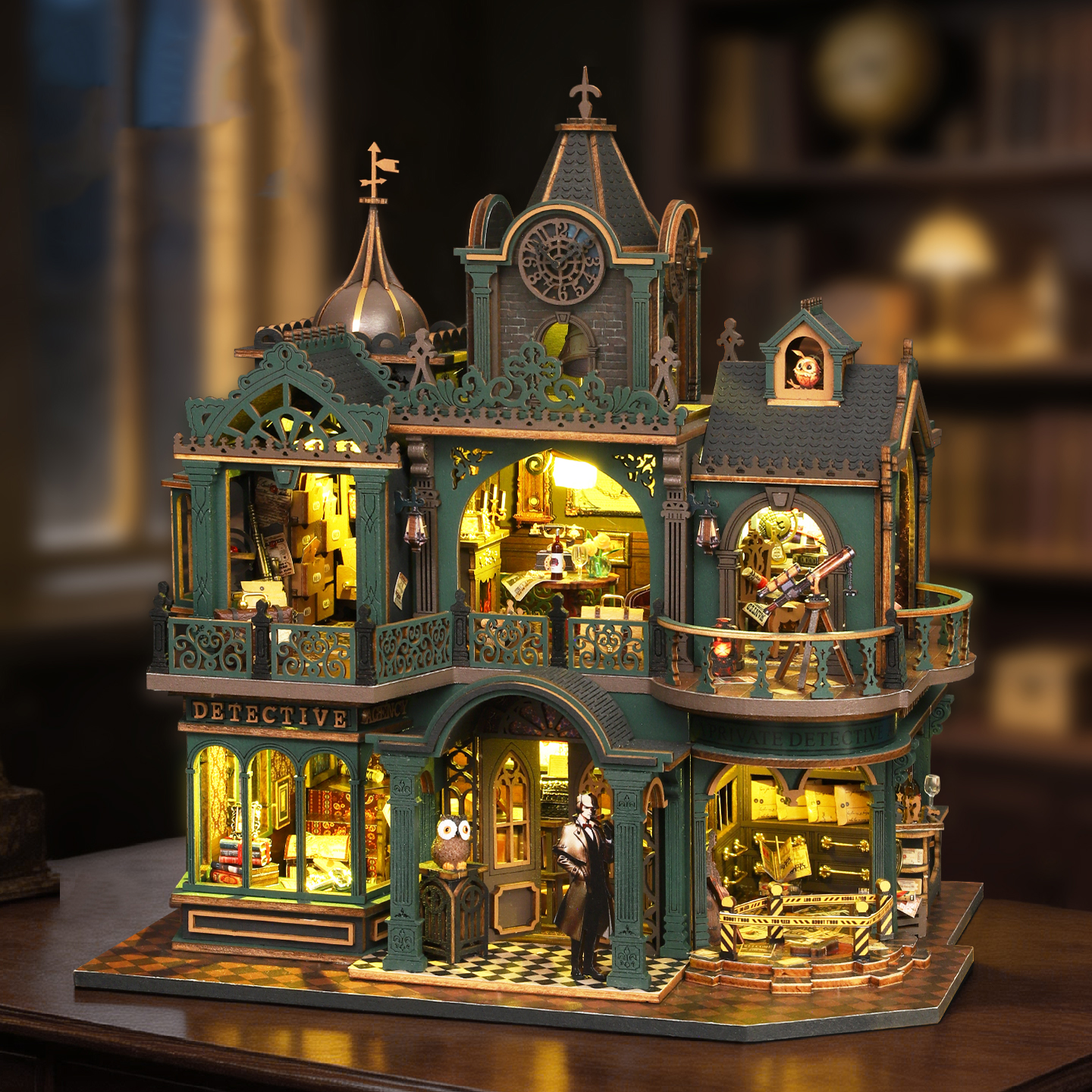 DIY Wooden Green Detective Age - Woodworking Kits For Kids avaliação e preço