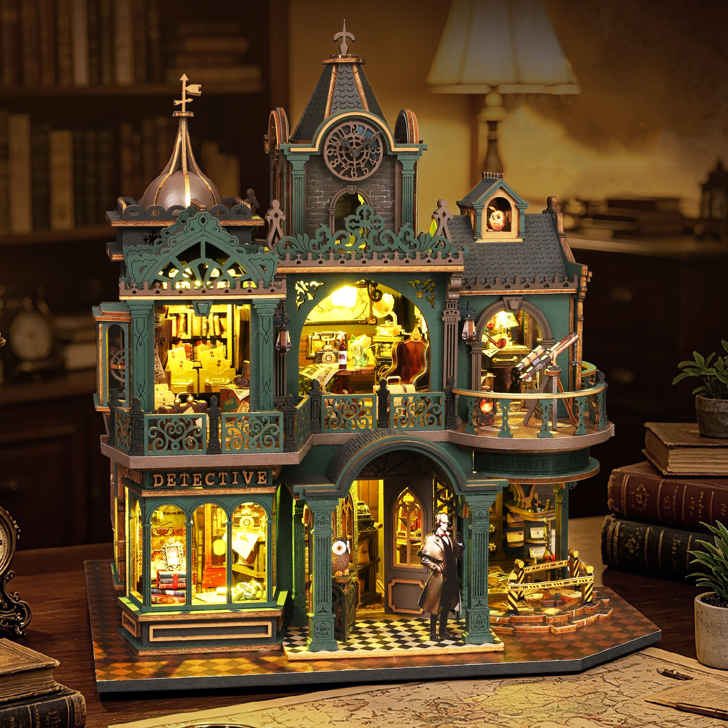 DIY Wooden Green Detective Age - Woodworking Kits For Kids avaliação e preço