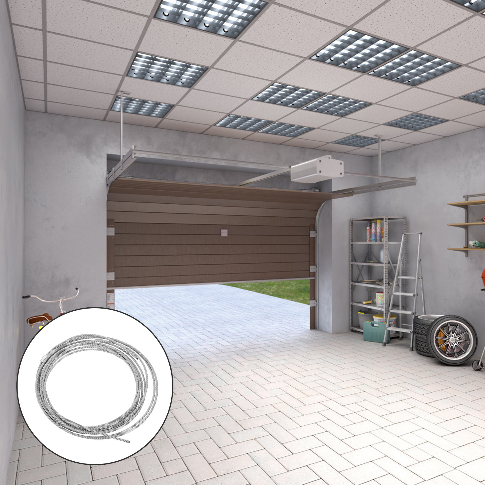 Steel Cable Stainless Garage D - Woodworking Garage avaliação e preço