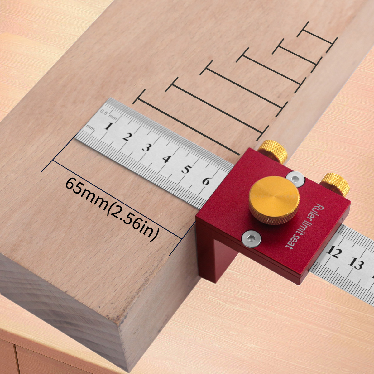 30cm/12 Inch Scribing Ruler 90 - Marking Gauge Tool avaliação e preço
