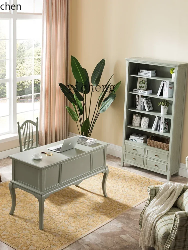 O15-  American country desk pa - Woodworking Desk Chair avaliação e preço
