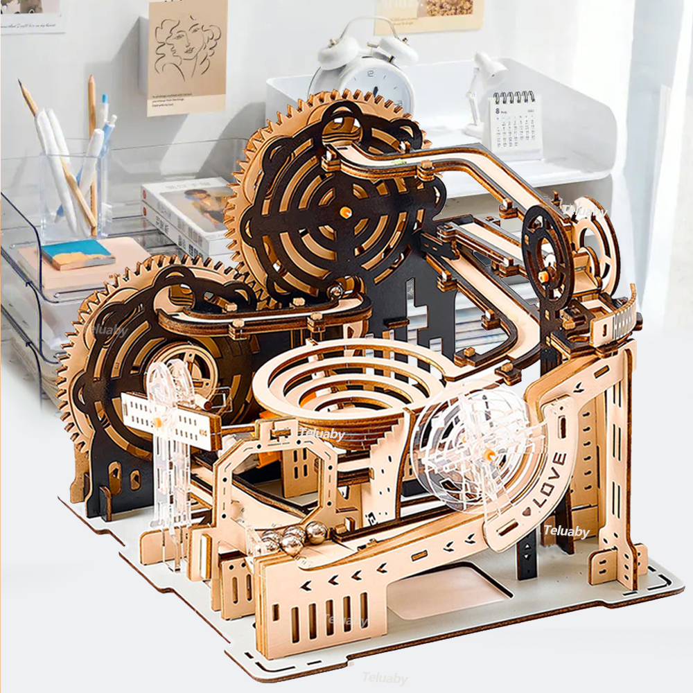 3D Wooden Puzzle Marble Run Se - Woodworking Kits For Kids avaliação e preço