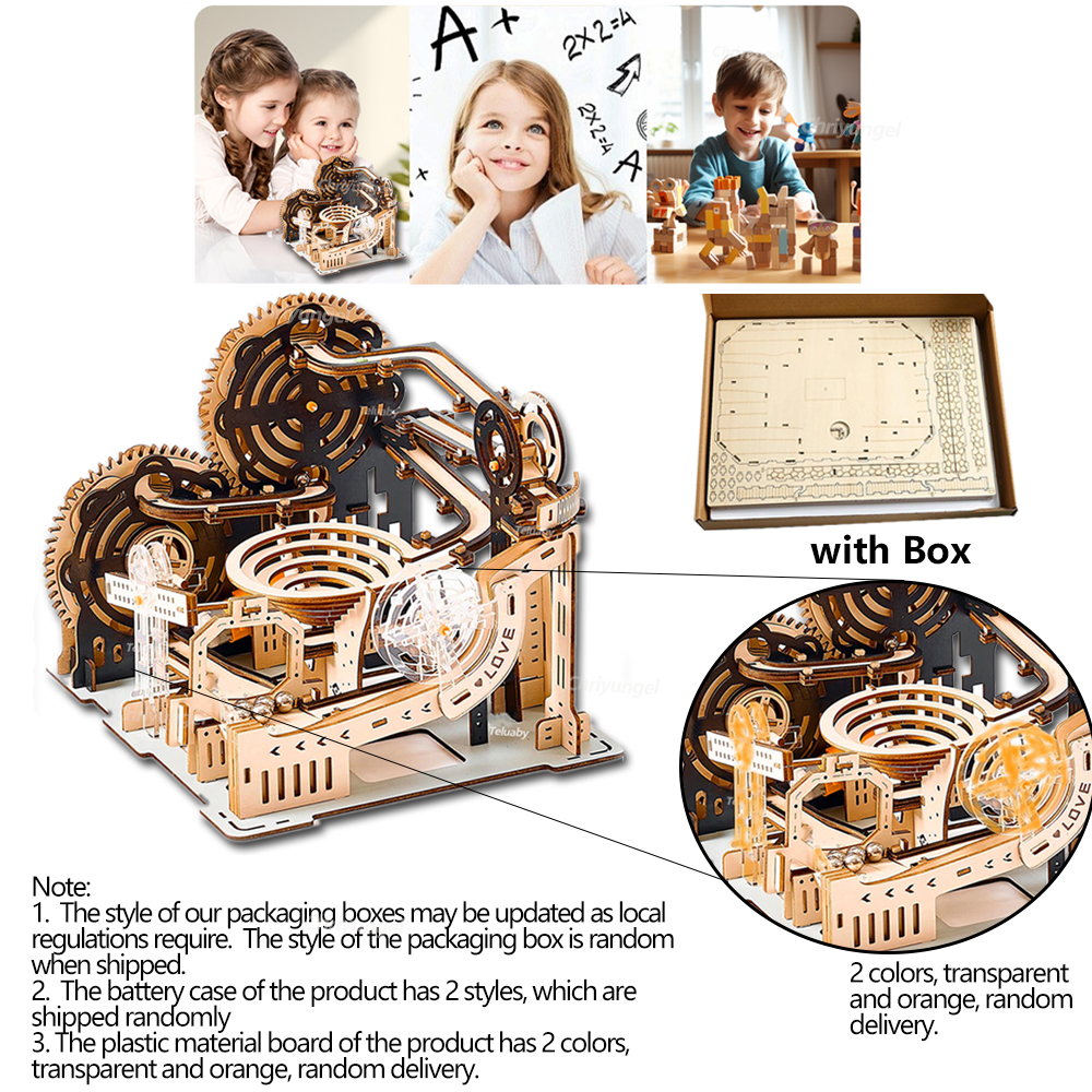 3D Wooden Puzzle Marble Run Se - Woodworking Kits For Kids avaliação e preço