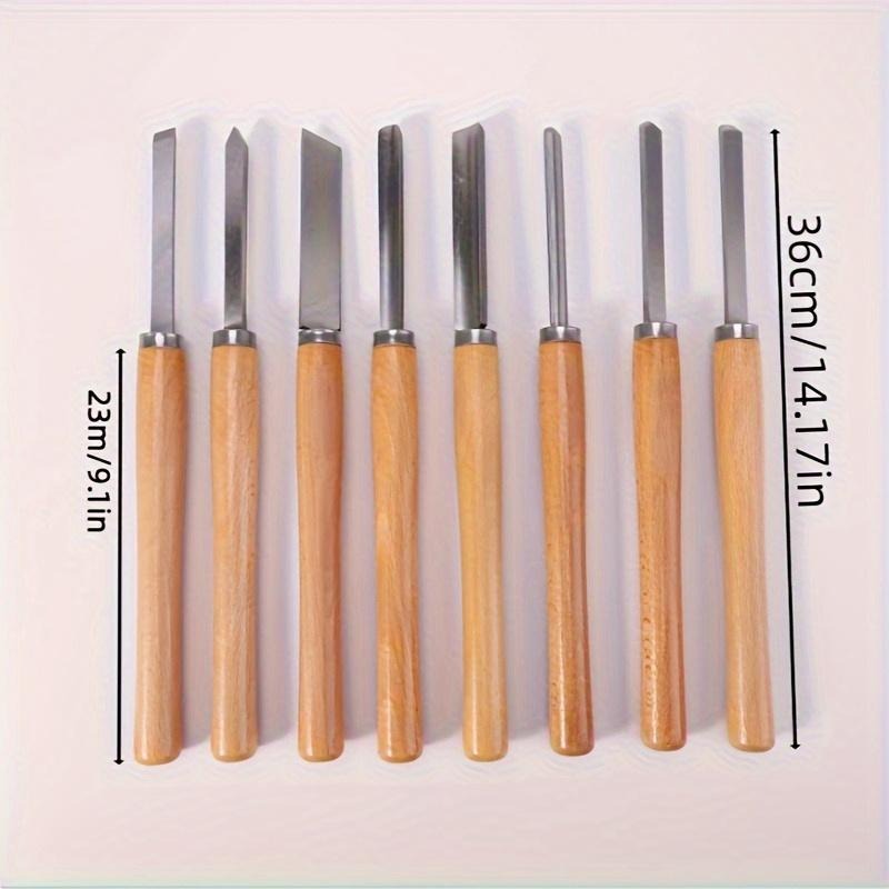 8Pcs Professional Wood Turning - Skew Chisel Wood avaliação e preço