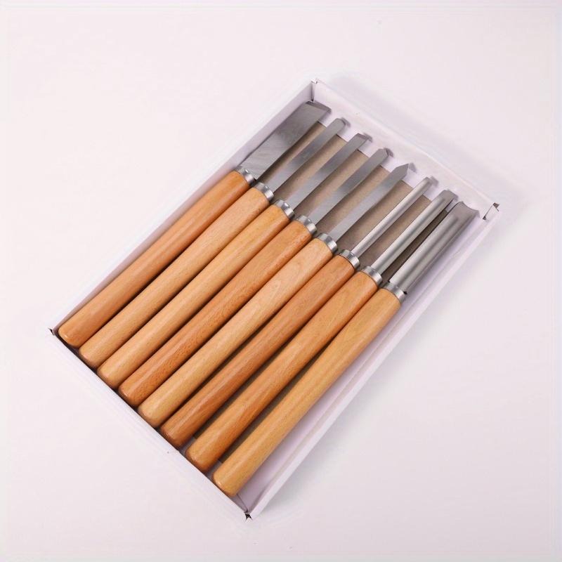 8Pcs Professional Wood Turning - Skew Chisel Wood avaliação e preço