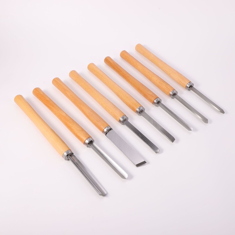 8Pcs Professional Wood Turning - Skew Chisel Wood avaliação e preço