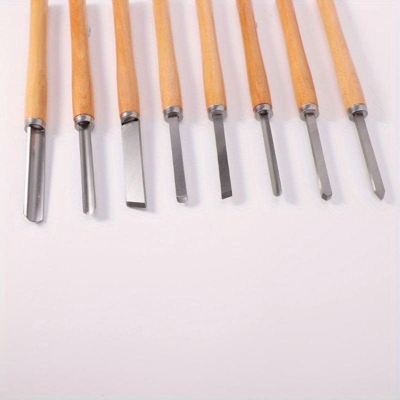 8Pcs Professional Wood Turning - Skew Chisel Wood avaliação e preço