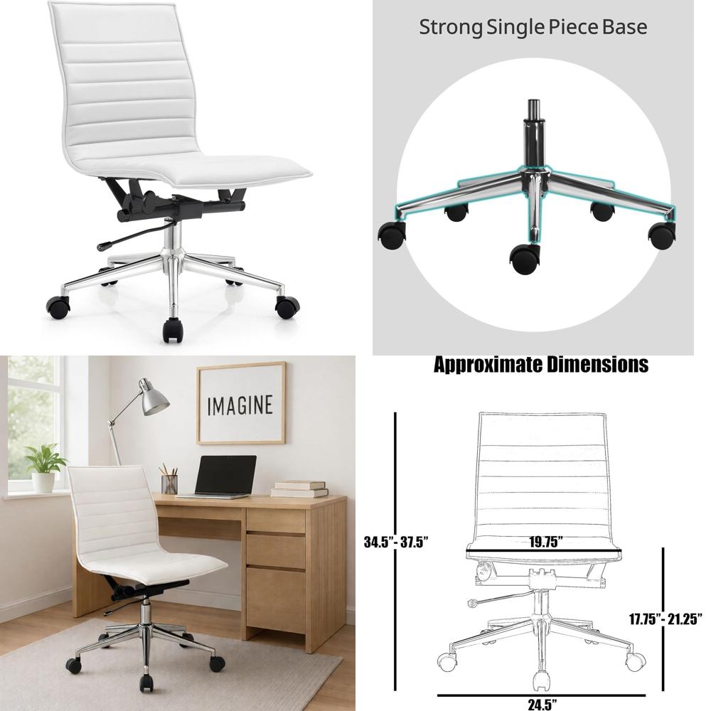 Padded PU Leather Desk Chair w - Woodworking Desk Chair avaliação e preço
