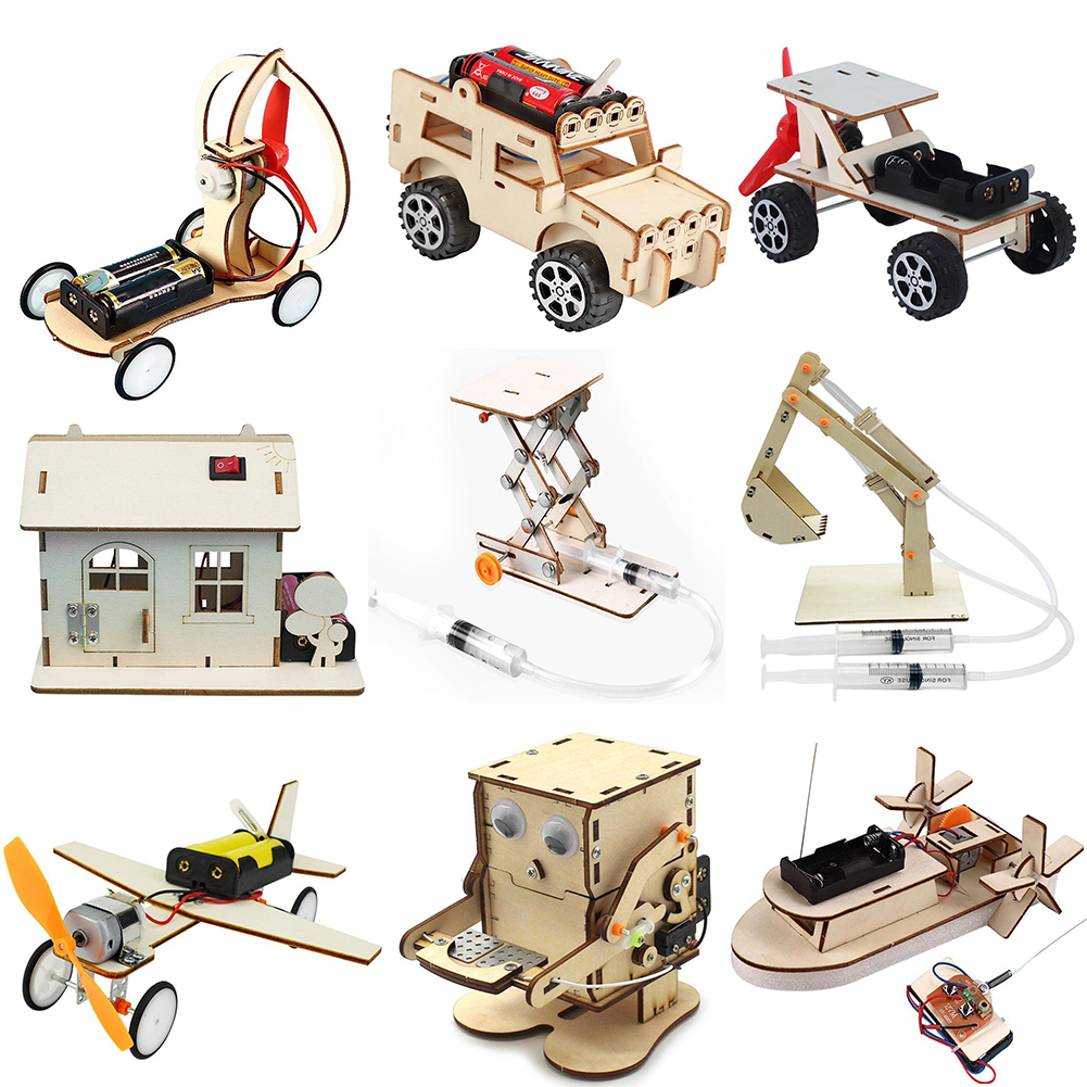DIY Boat Model Science Toys Ki - Woodworking Kits For Kids avaliação e preço