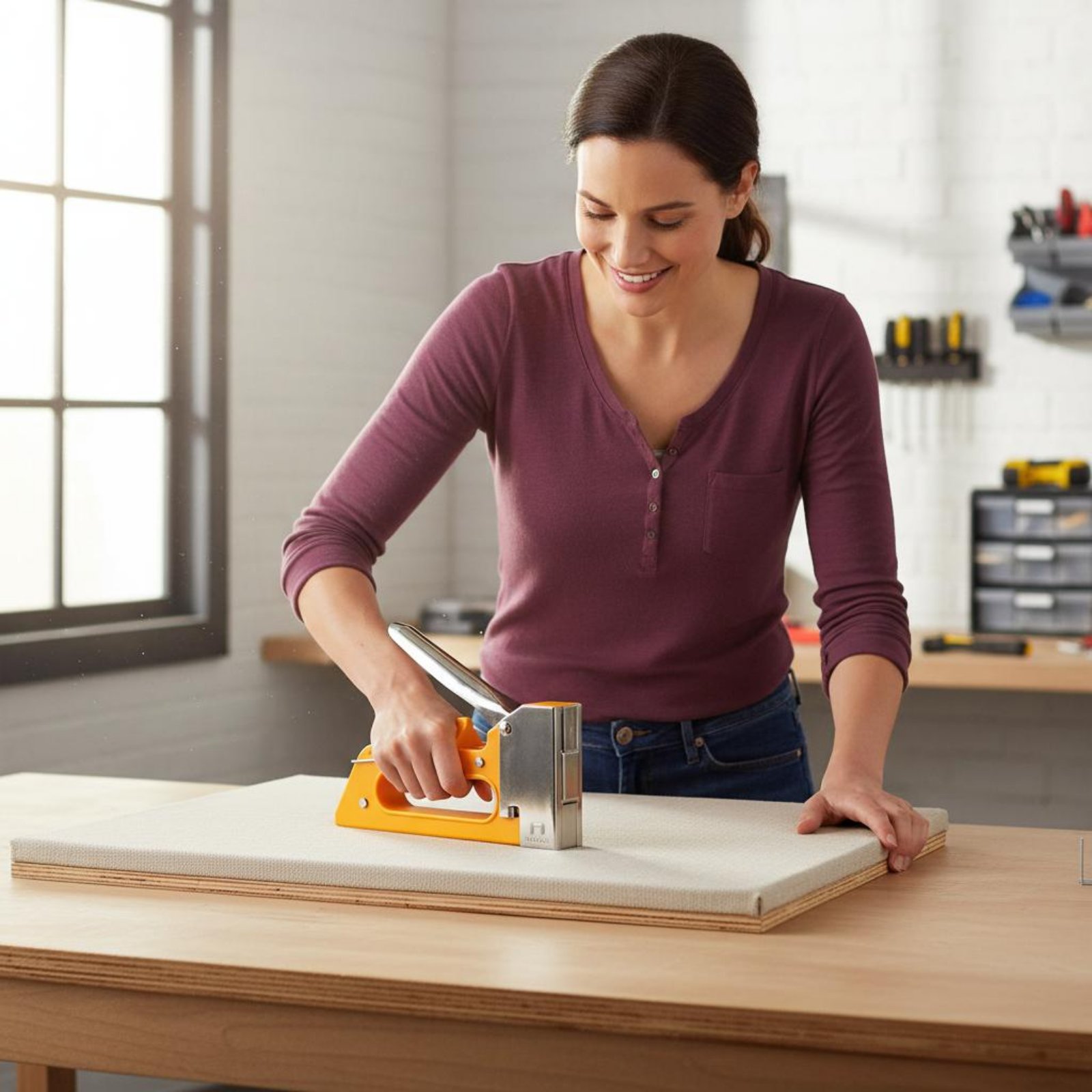 U-Shaped Staple Easy Grip Hand - Woodworking Easy Projects avaliação e preço