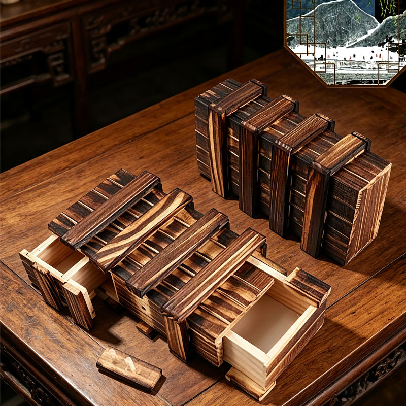Classic 3D Brain Teaser Wooden - Woodworking Kids Toys avaliação e preço