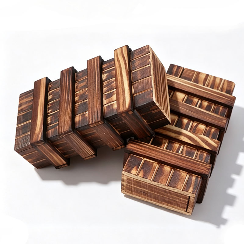 Classic 3D Brain Teaser Wooden - Woodworking Kids Toys avaliação e preço