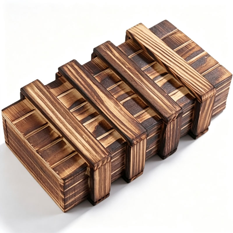 Classic 3D Brain Teaser Wooden - Woodworking Kids Toys avaliação e preço