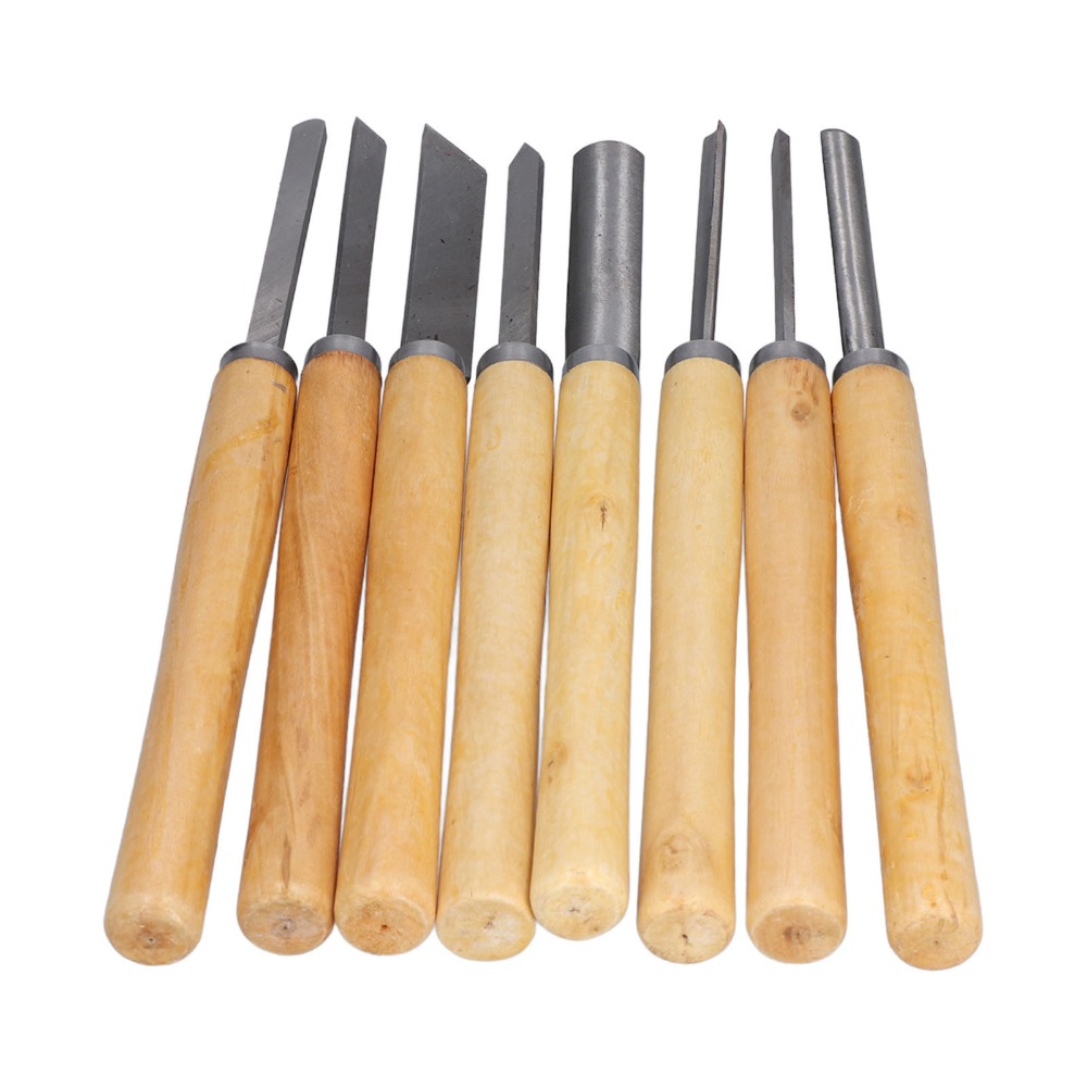 8PCS HSS Steel Wood Turning Ch - Skew Chisel Wood avaliação e preço