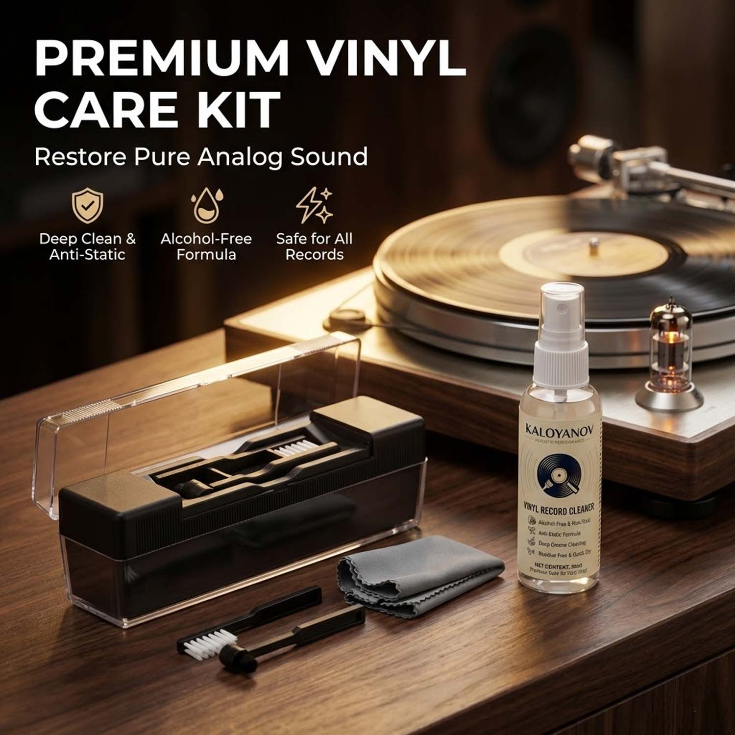 Anti-Static Vinyl Record Clean - Turning Gouge Set avaliação e preço