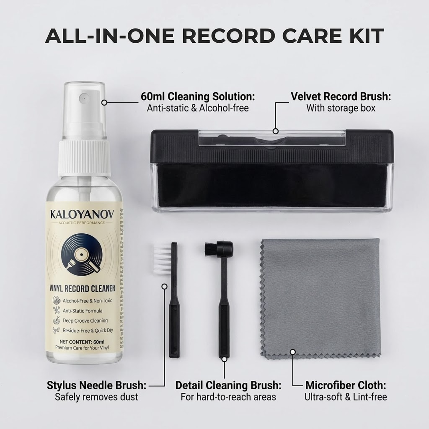 Anti-Static Vinyl Record Clean - Turning Gouge Set avaliação e preço