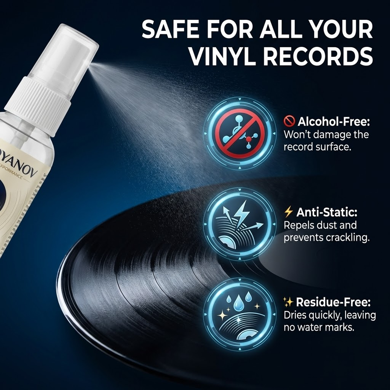 Anti-Static Vinyl Record Clean - Turning Gouge Set avaliação e preço