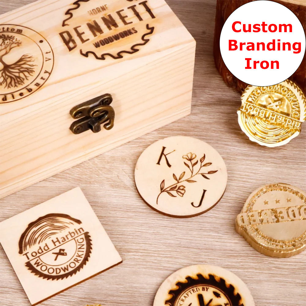 Custom Branding Iron for Food  - Woodworking Logo Design avaliação e preço