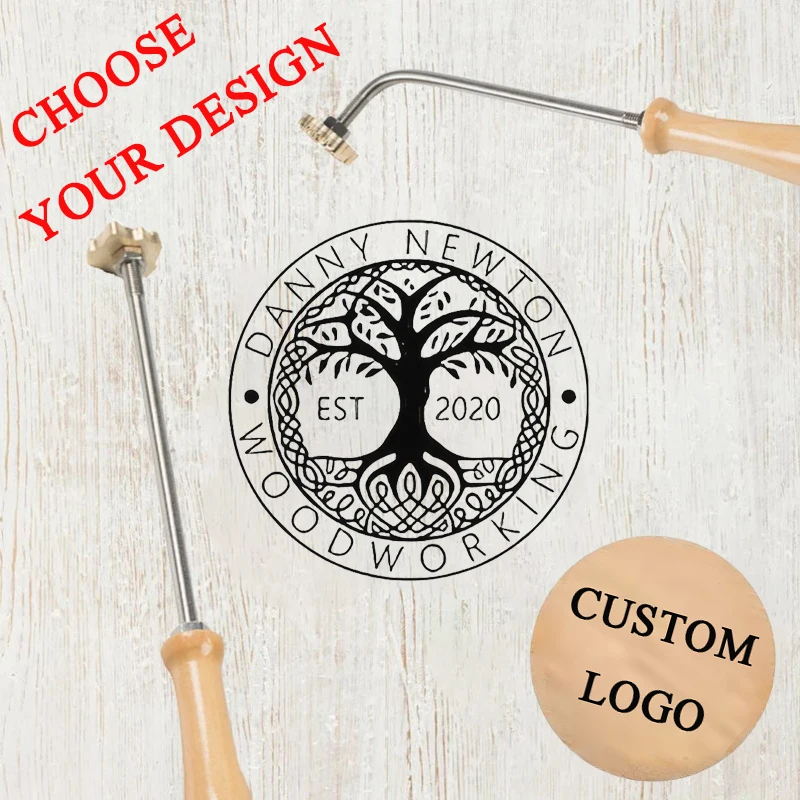 Custom Branding Iron for Food  - Woodworking Logo Design avaliação e preço